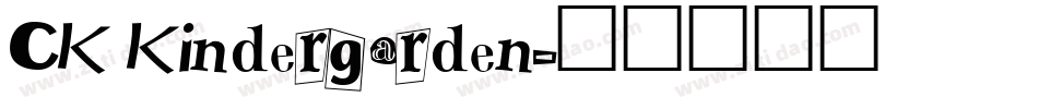 CK Kindergarden字体转换